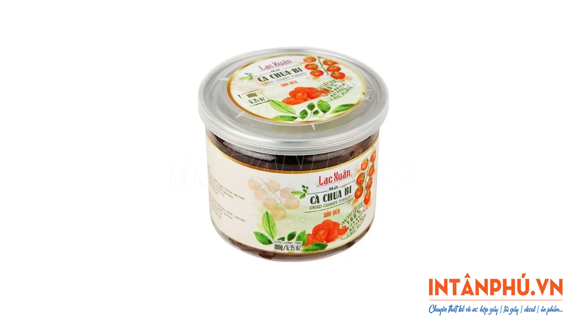Mẫu tem cà chua sấy đẹp
