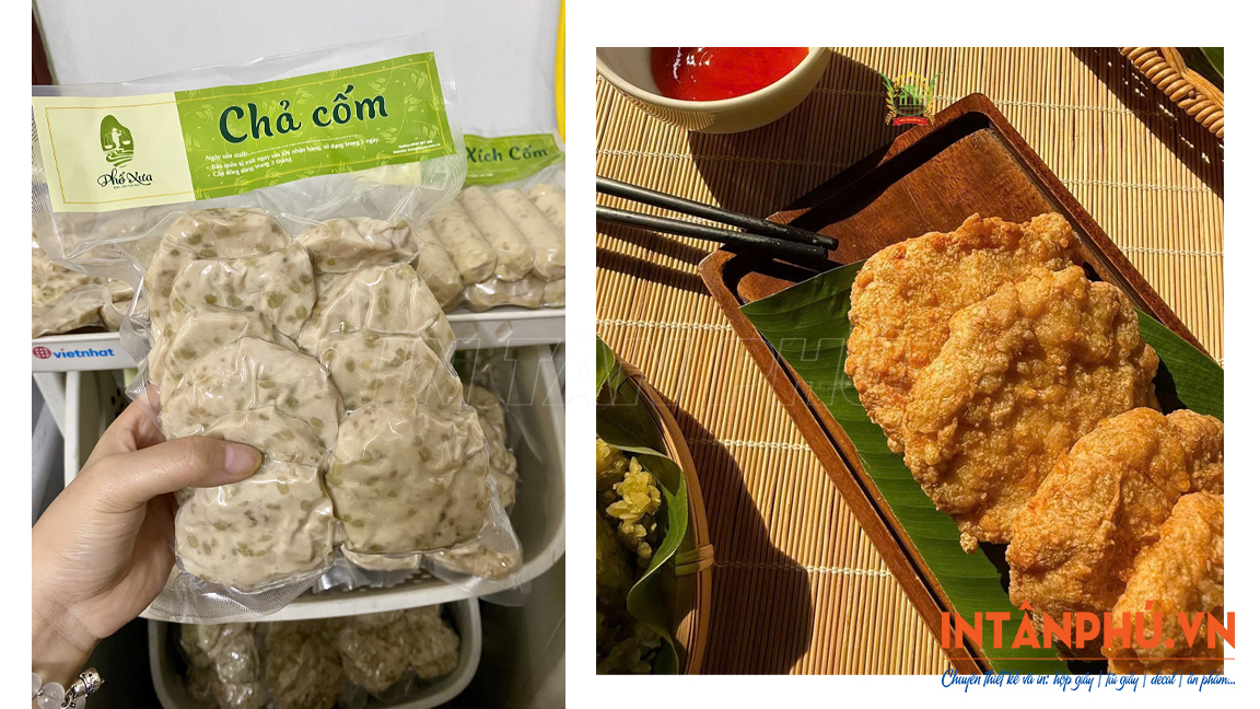 Mẫu tem chả cốm đẹp