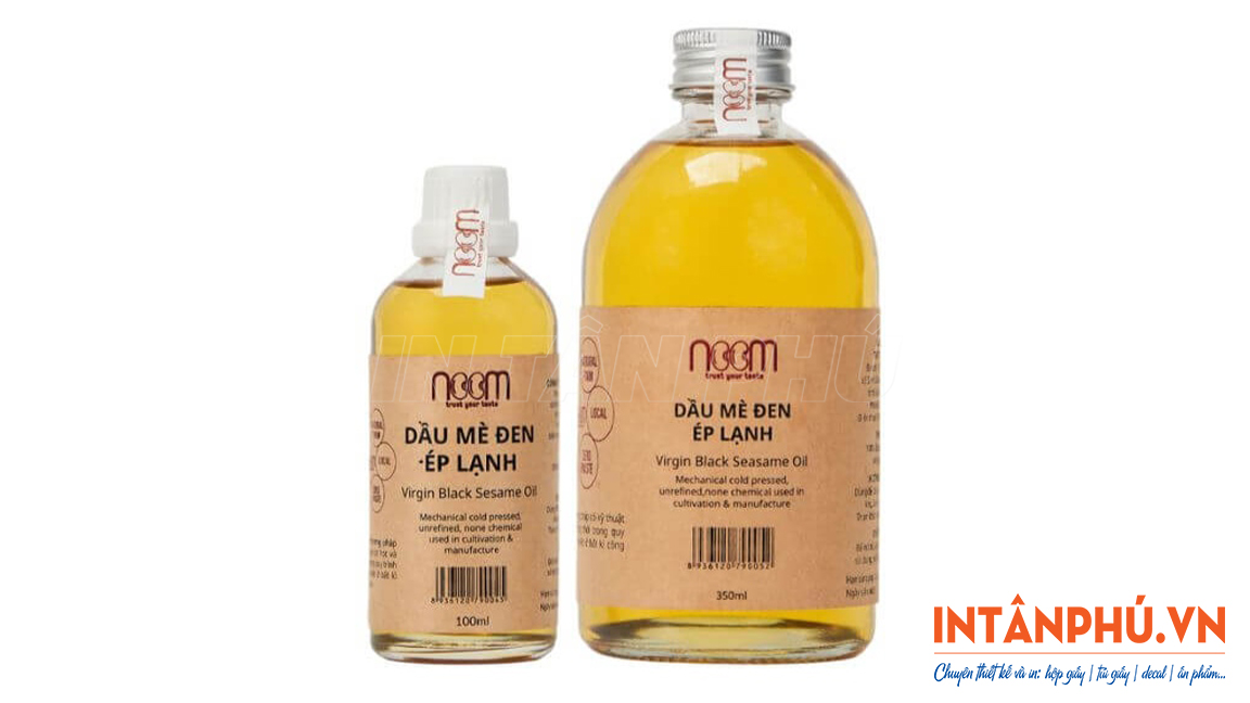 Mẫu tem dầu mè đẹp