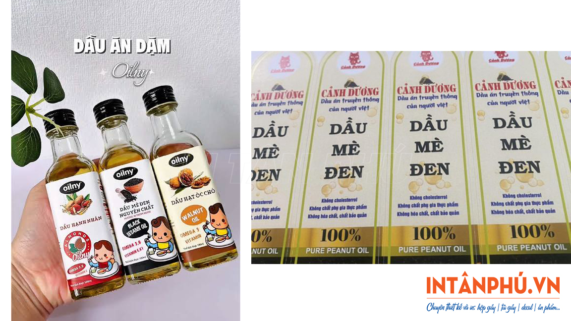 Mẫu tem dầu mè đẹp