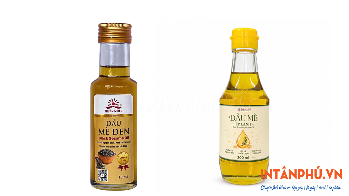 Mẫu tem dầu mè đẹp