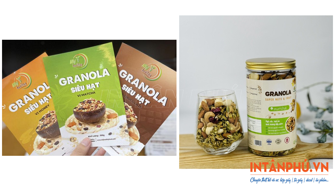 Chất liệu in tem granola