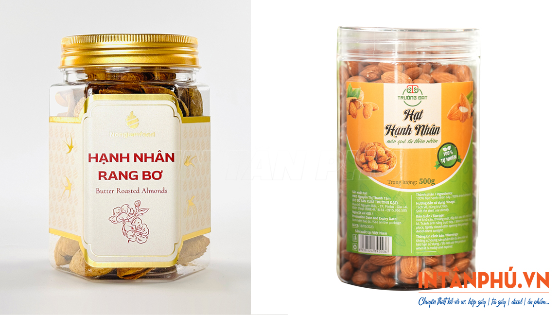 Mẫu tem hạnh nhân đẹp, ấn tượng