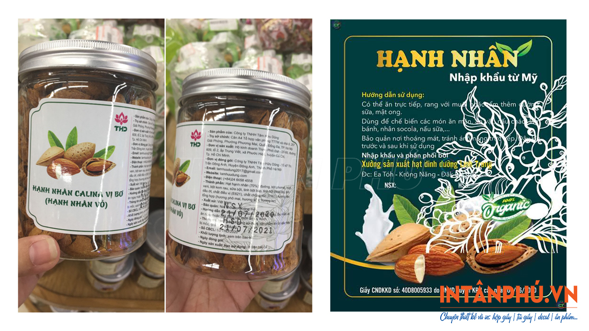 Mẫu tem hạnh nhân đẹp, ấn tượng