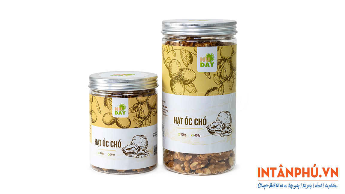 Mẫu tem hạt óc chó đẹp, ấn tượng