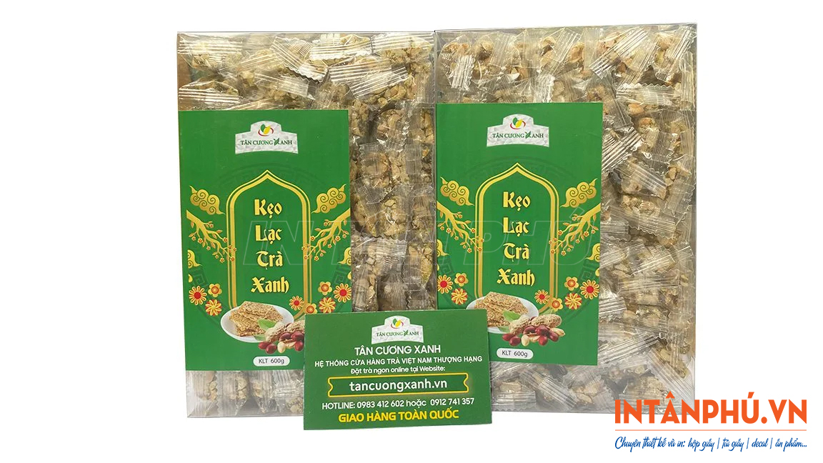 In tem nhãn kẹo lạc theo yêu cầu tại In Tân Phú