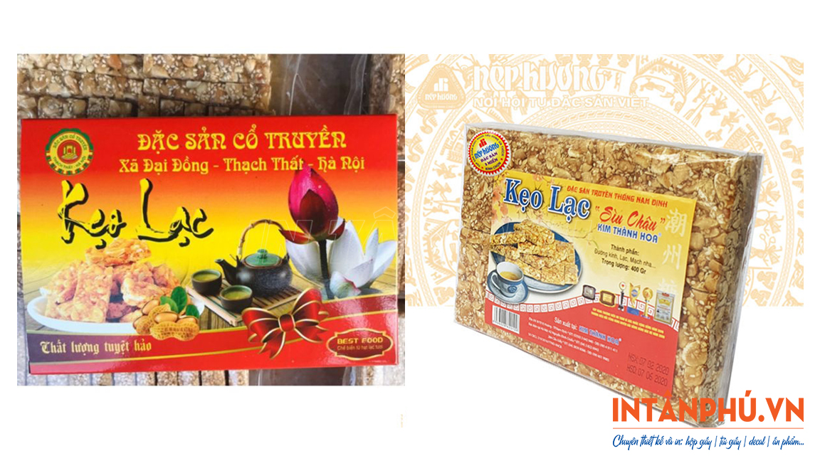 Nội dung cần có trên tem nhãn kẹo lạc
