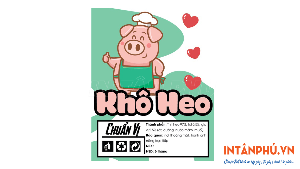 vai trò của tem nhãn khô heo