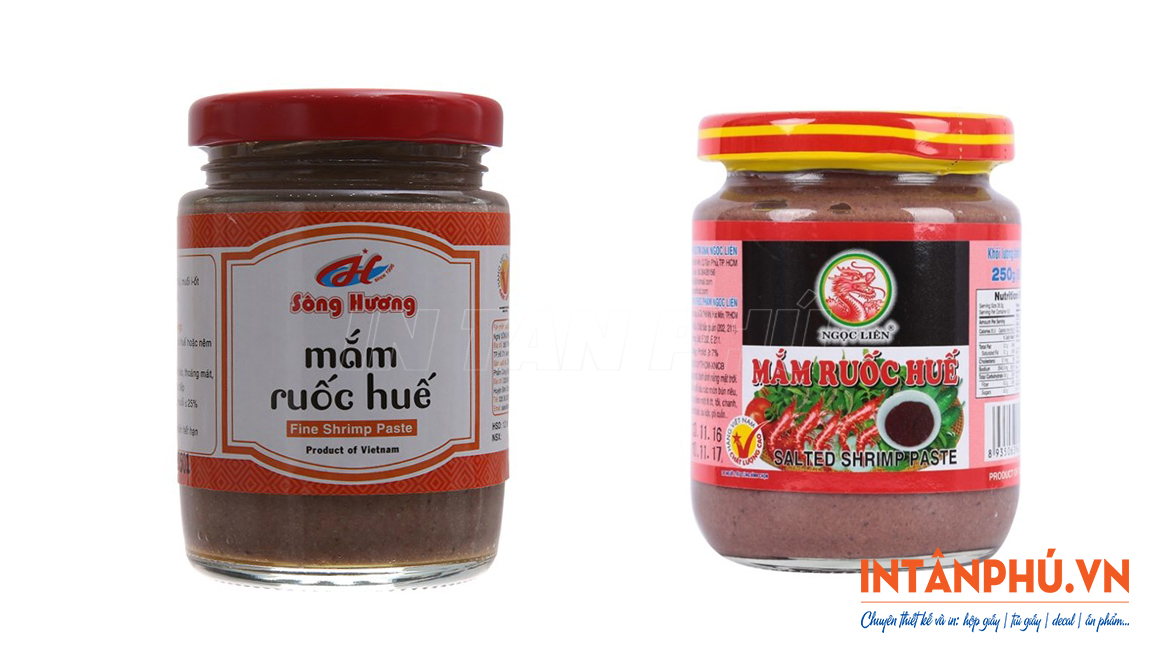Mẫu tem mắm ruốc đẹp