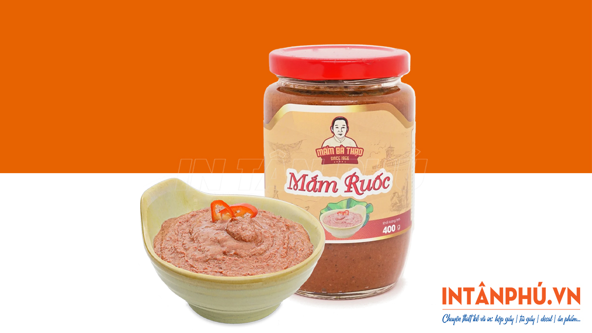 Vai trò của tem nhãn mắm ruốc