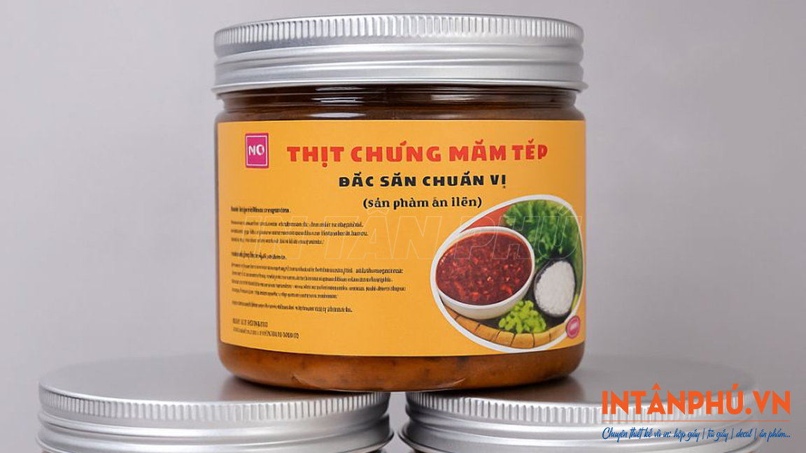 Thông tin cần có trên tem mắm tép