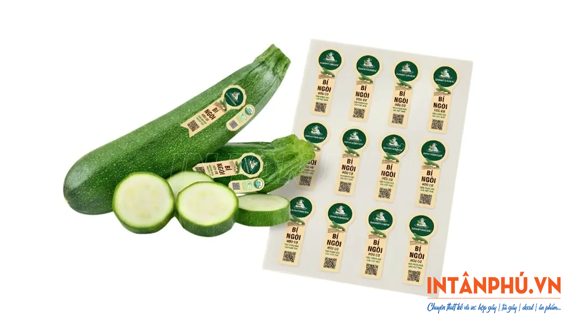 Mẫu tem nông sản, rau củ, trái cây đẹp