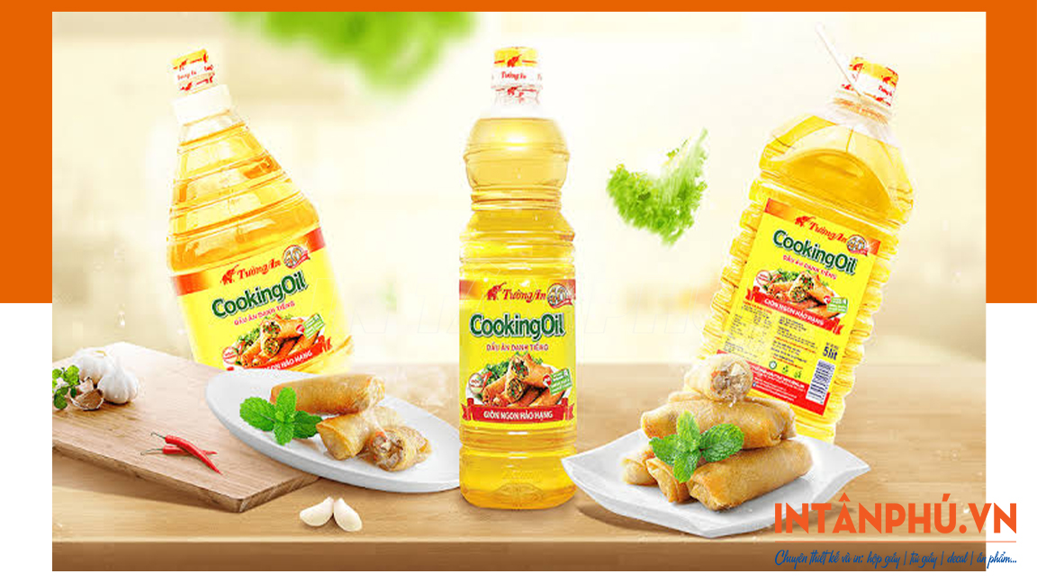 Mẫu tem dầu ăn - dầu thực vật đẹp