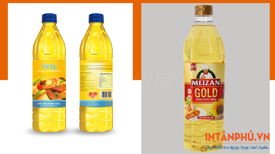 Mẫu tem dầu ăn - dầu thực vật đẹp