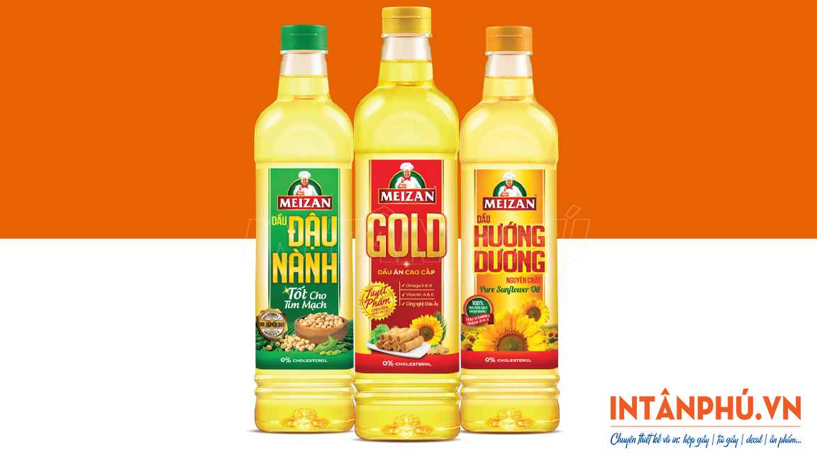Mẫu tem dầu ăn - dầu thực vật đẹp