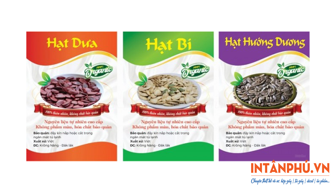 Mẫu tem hạt dưa thiết kế đẹp