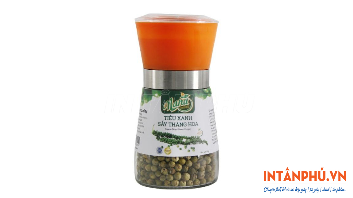 Mẫu tem nhãn hạt tiêu đẹp