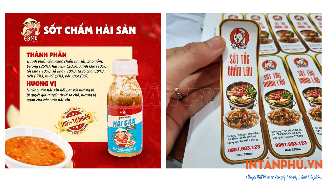 Công nghệ in tem nhãn nước sốt