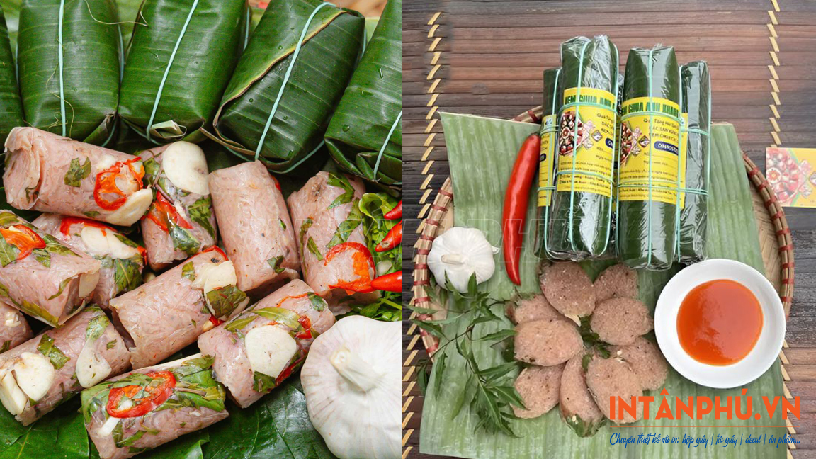Mẫu tem nhãn nem chua đẹp