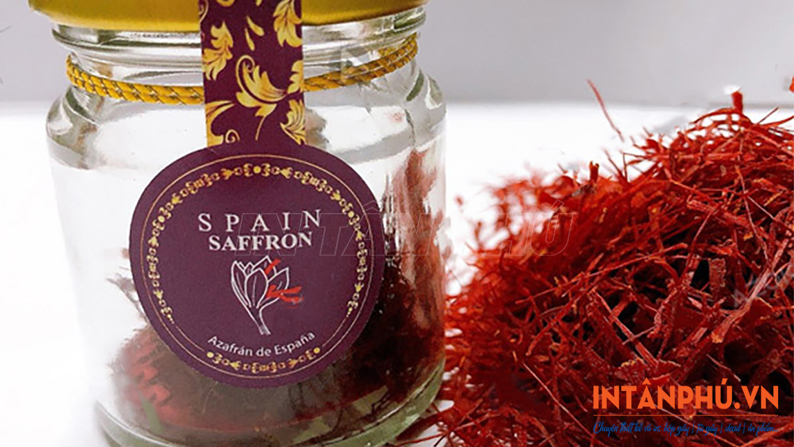 Mẫu tem saffron đẹp