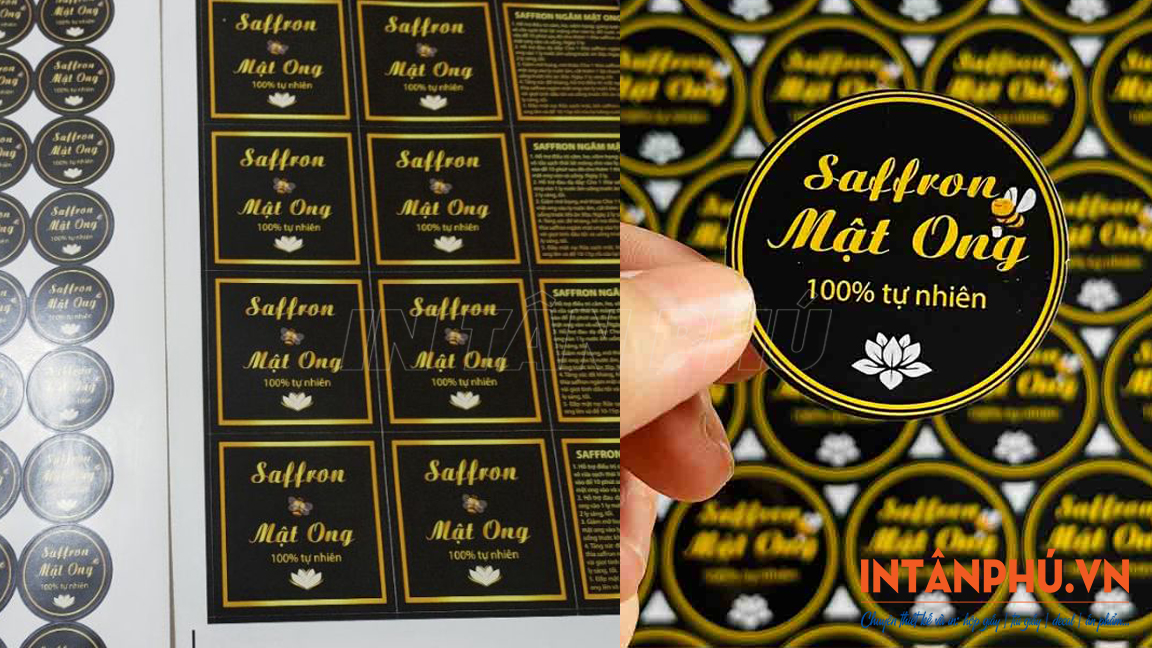 Mẫu tem saffron đẹp