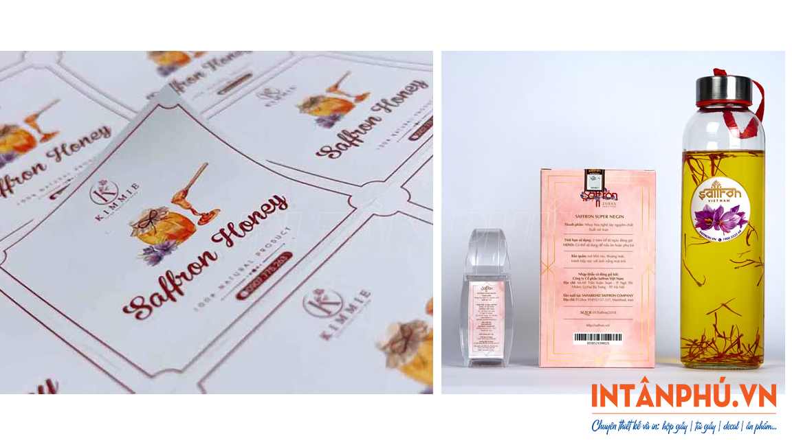 Mẫu tem saffron đẹp