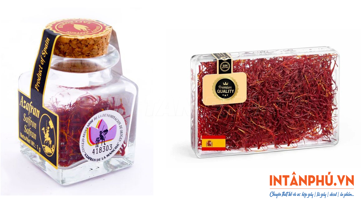 Mẫu tem saffron đẹp