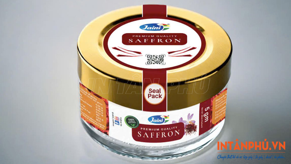Mẫu tem saffron đẹp