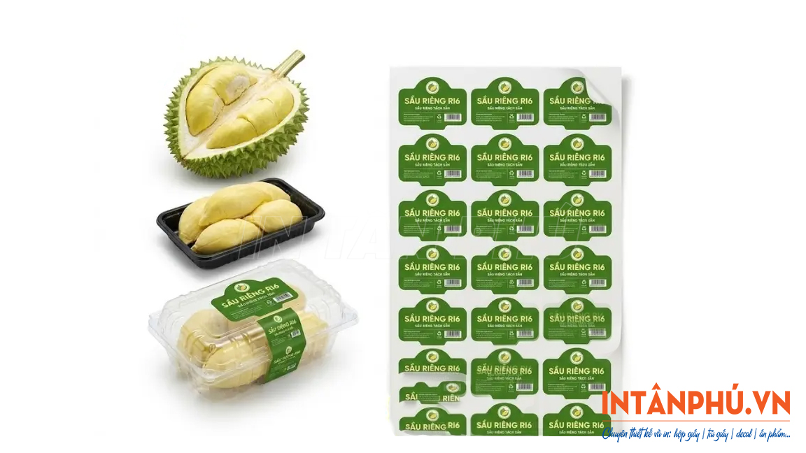 Mẫu tem sầu riêng đẹp