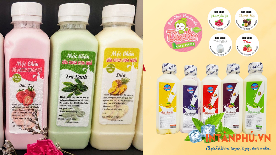 Lợi ích của việc in ấn và sử dụng tem nhãn sữa chua