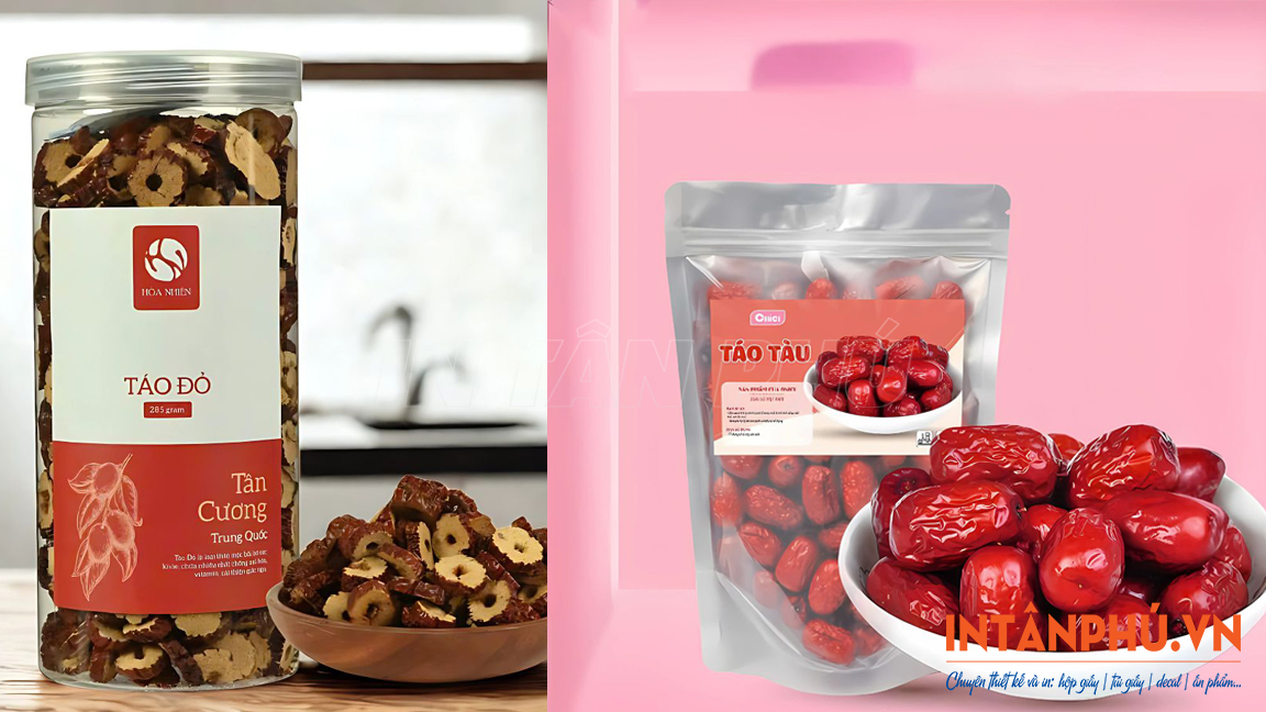 Mẫu tem táo đỏ đẹp