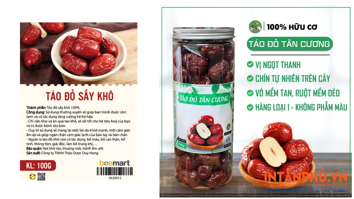 Nội dung cần có trên tem táo đỏ