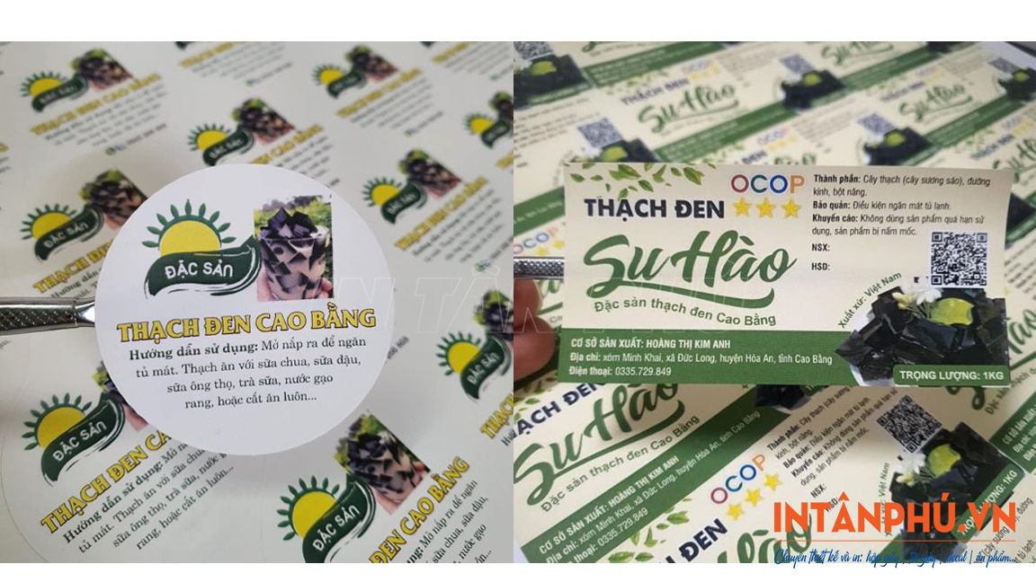 Mẫu tem thạch đen đẹp