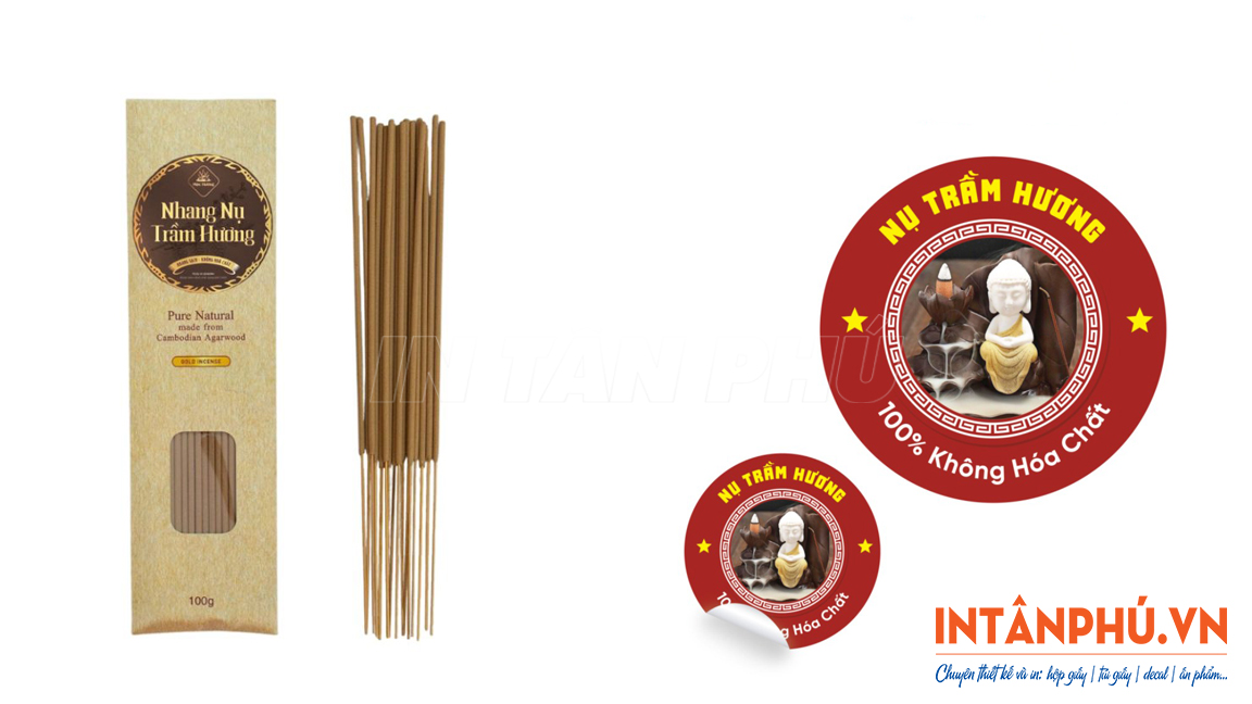 Chất liệu in tem trầm hương