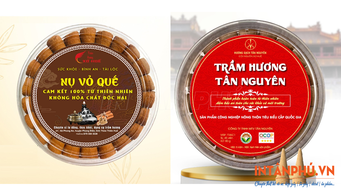 Mẫu Tem trầm hương đẹp