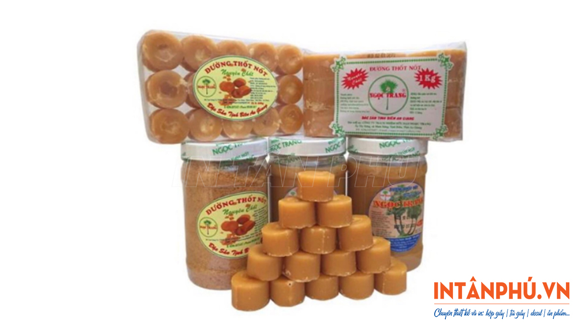 Kiểu dáng và kích thước tem đường thốt nốt