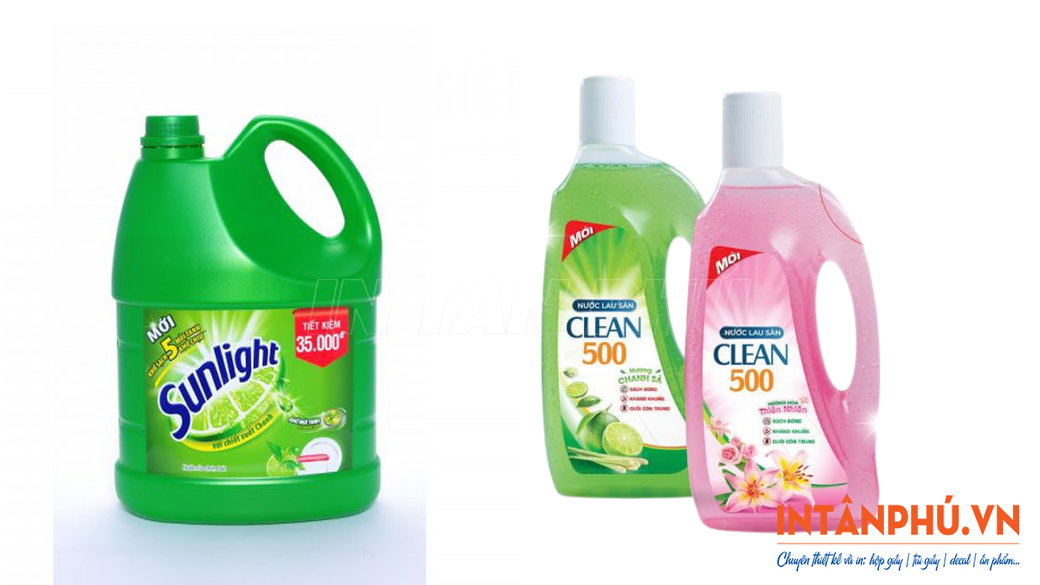 mẫu tem nước lau sàn đẹp