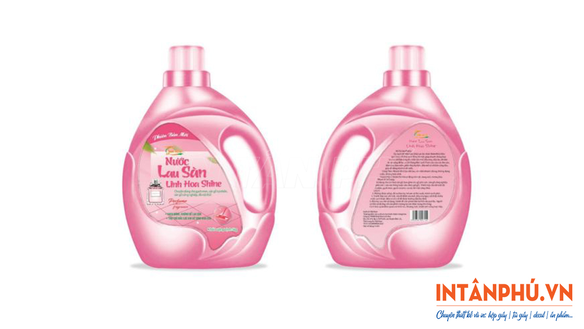 mẫu tem nước lau sàn đẹp