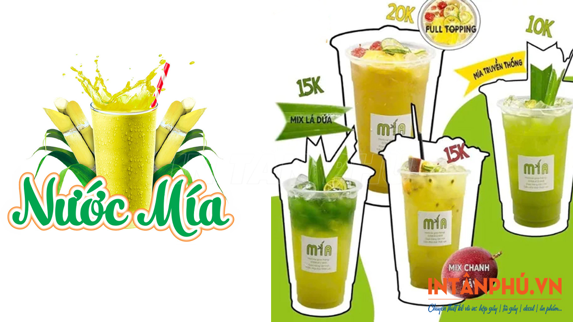 Lưu ý khi thiết kế và đặt in tem nhãn nước mía