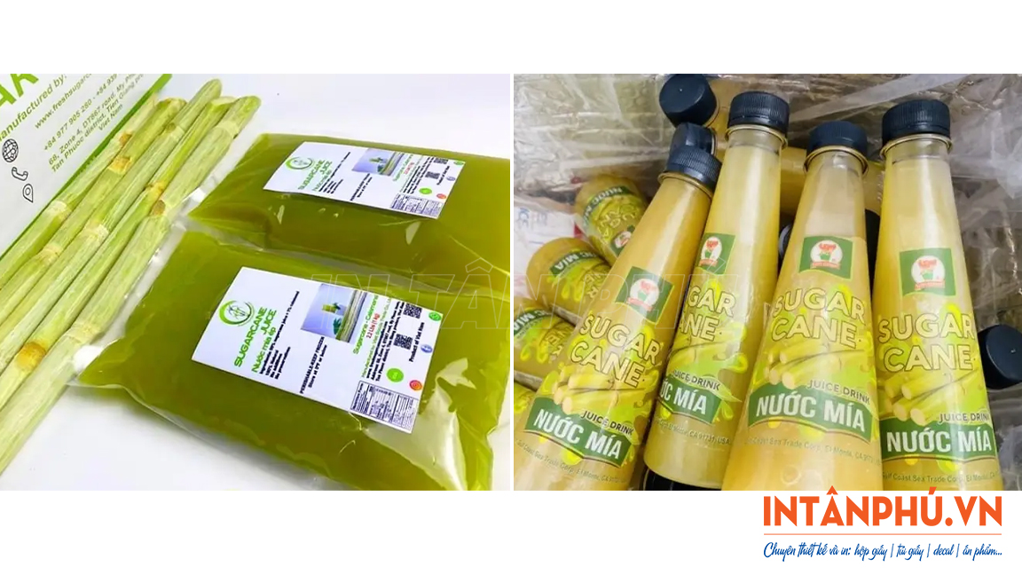 mẫu tem nhãn nước mía đẹp