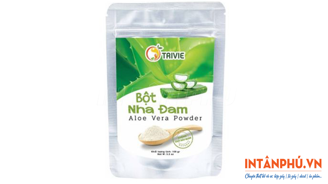 mẫu tem nhãn nha đam đẹp