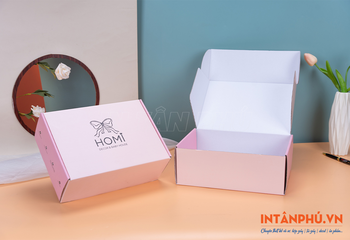 Kiểu dáng hộp giấy phổ biến - Hộp nắp gài