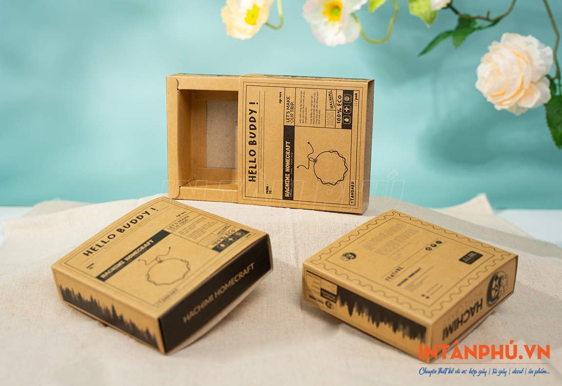 Kiểu dáng hộp giấy phổ biến - Hộp nắp kéo