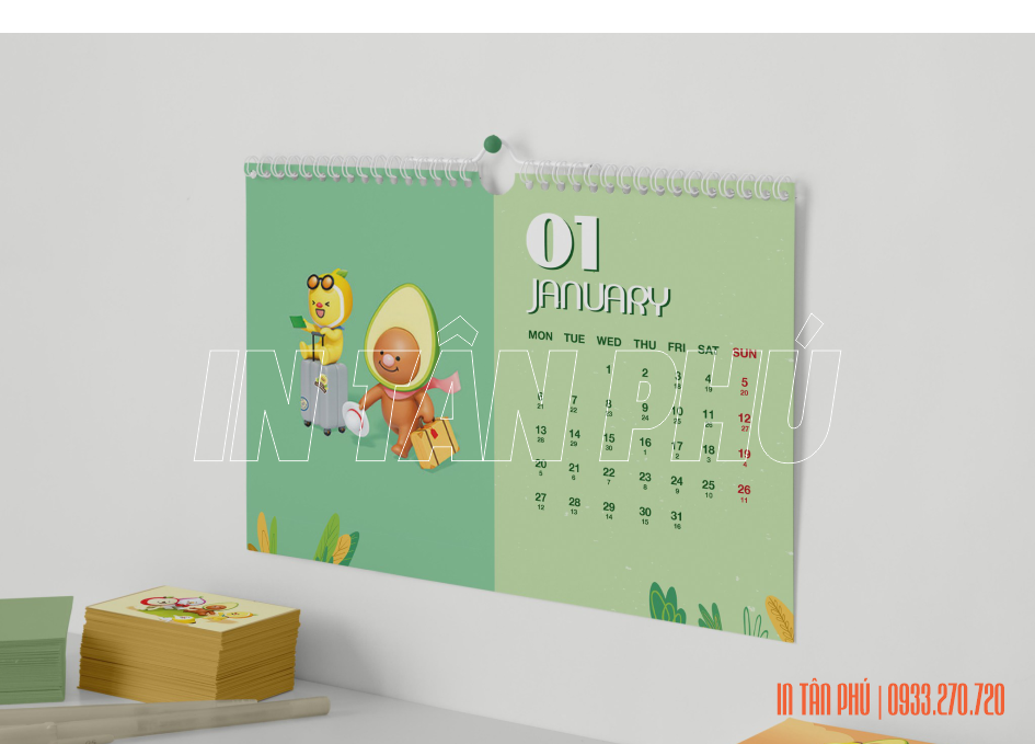 In lịch Tết quận 5 | Lịch treo tường