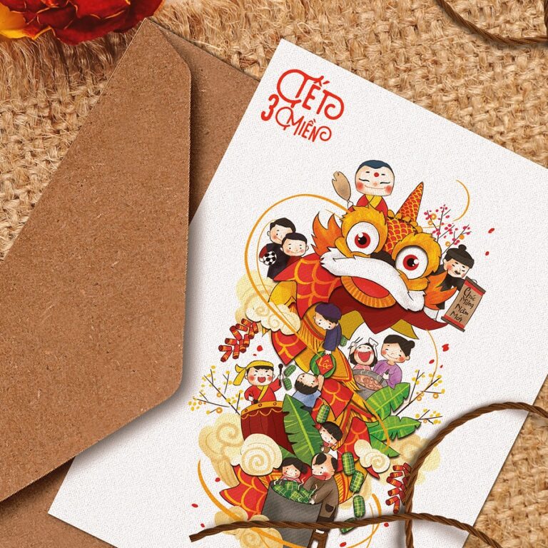 Các phong cách thiết kế thiệp Tết 2027